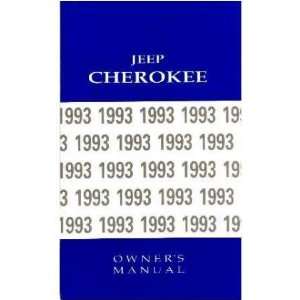  1993 JEEP CHEROKEE Owners Manual User Guide Automotive