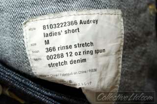 WeSC Wmns Audrey Denim Short Ring Spun RINSE STRETCH M  