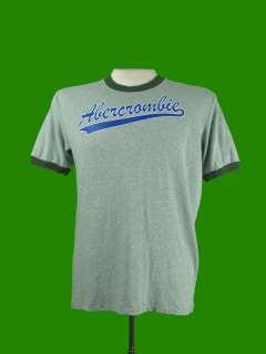 ABERCROMBIE & FITCH MUSCLE FIT RINGER T SHIRT XL  