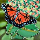 Monarch Butterfly Wall Art Tile Ceramic New 4x4 Trivet  