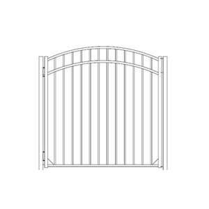  Aluminum Fence   Sussex Collection Arched Walk Gate / 54 