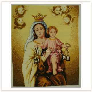 Virgin of Mary   PREORDER COMPLETED CROSS STITCH  