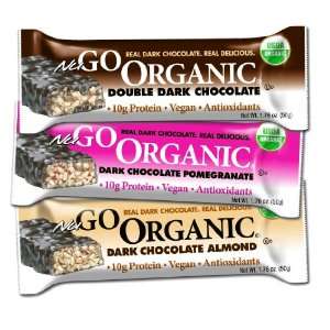 NuGo Organic Nutrition Bar Variety   Dark Double Chocolate, Dark 