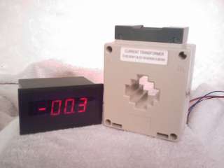 AC AMP PANEL METER AND CURRENT TRANSFORMER 150 AMP/5  