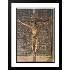 Donatello 19x24 Framed and Double Matted Crucifix  Sports 