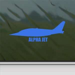  ALPHA JET Blue Decal Military Soldier Truck Window Blue 