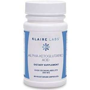  Klaire Labs   Alpha Ketoglutaric Acid 300 mg 60 Vcaps 