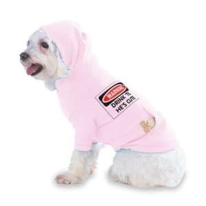  WARNING DRINK TIL HES CUTE Hooded (Hoody) T Shirt with 