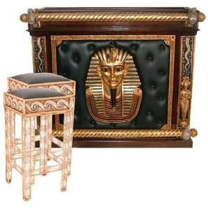 Ancient Egyptian Collectible Pharaoh Tut Altar of Tenenit Pub Bar with 