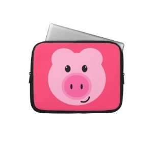  Cute Pink Pig Neoprene Laptop Sleeve Electronics