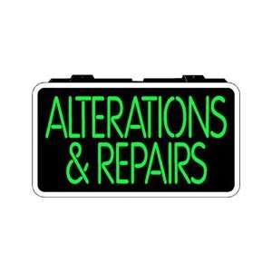  Alterations Repairs Backlit Sign 13 x 24
