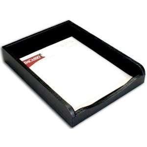  Crocodile Embossed Leather Front Load Letter Tray Office 
