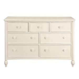  Casual Wainscoting White Double Storage Dresser Furniture 