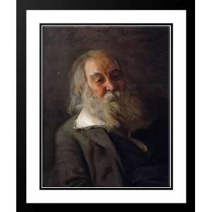 Eakins, Thomas 20x23 Framed and Double Matted Portrait of Walt Whitman 