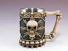   Skull Coffee Cup Beer Stein Home Bar Decoration Office Keepsake Drink