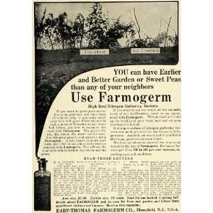  1911 Ad Earp Thomas Farmogerm Fertilizer Nitrogen Farm 