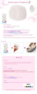 Clear Front Gel Cushion Foot Pad Shoes Insoles Footcare  