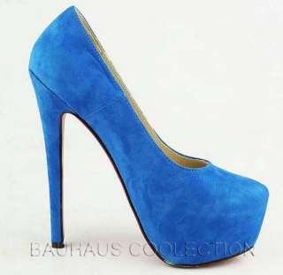 Super Star Womens Shoes Platforms Faux Suede Stilettos Classic High 