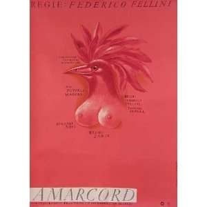 Amarcord Poster Movie German 11 x 17 Inches   28cm x 44cm Magali Noel 