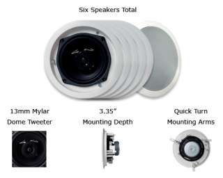 New 140 Watt Full Range In Wall/Ceiling Home Speakers  