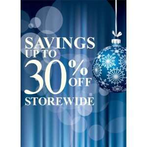  Holiday Storewide Savings Sign