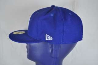 NEW ERA LOS ANGELES DODGERS LOGO BLUE/ WHITE FITTED HAT 7 7/8 (HATS1 
