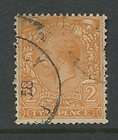 GB KG5 1924 COIL 2d SIDEWAYS WATERMARK SG421b FAIR PERFS GOOD USEDcv 