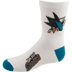  NHL San Jose Sharks Youth Team Logo Crew Socks Sports 