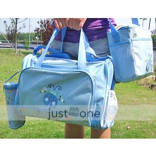 color Baby Diaper Bags Changing pad Bottle Holder bag  