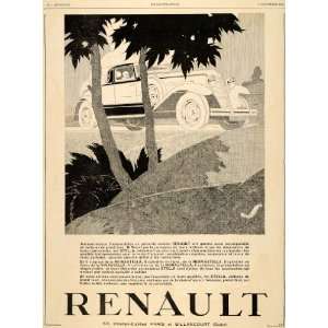 1929 Ad Renault Automobile Paris French Deco Vivastella Model Car Rene 