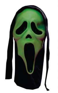 Morris Costumes Scream Mask Black Cloth Hood Attached Professional 