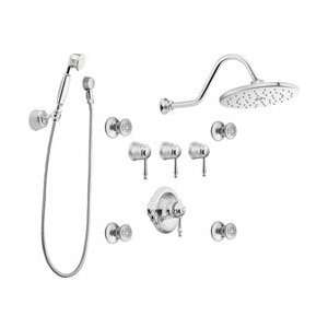 ShowHouse S516 Waterhill Two Wall Power Custom Shower System   Chrome