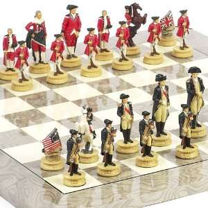  American War of Independence Chessmen & Greenwich Board 