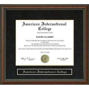  American International College (AIC) Diploma Frame Sports 
