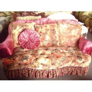  CRUSHED VELVET ITALIAN SOFA