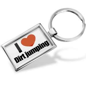  Keychain I Love Dirt Jumping   Hand Made, Key chain ring 