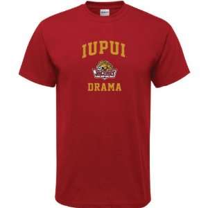  IUPUI Jaguars Cardinal Red Drama Arch T Shirt Sports 