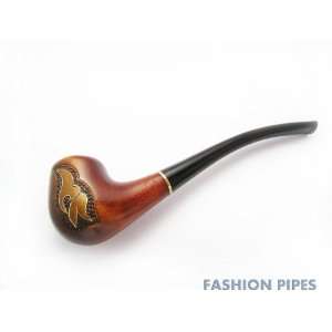  Pipe Long Wooden Pipe Tobacco Smoking Pipe of Pear for Pipe Smokers 