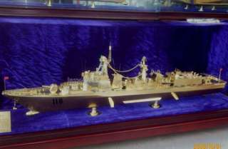 China Navy missile destroyer brass model,warship,ship  
