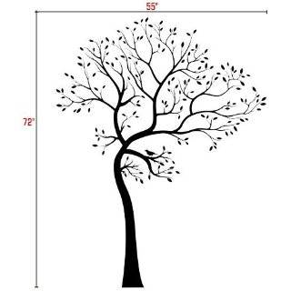 BIG Tree with Bird Wall Decal Deco Art Sticker Mural   This Decal is 