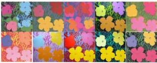Warhol Sunday B. Morning Flowers Portfolio 10 Prints  