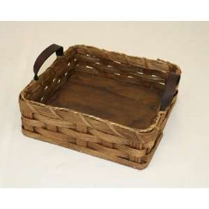  Amish Handcrafted Woven Reed Brownie Basket