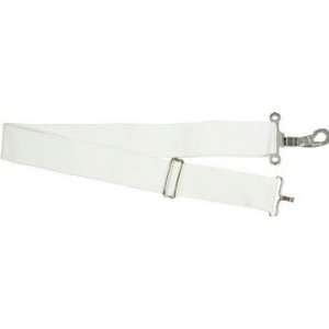   Genuine Leather Parade Drum Sling   White Musical Instruments