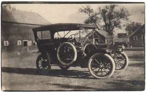 Sioux City IA   OLD CAR SOLD AT AUCTION   RPPC Postcard  