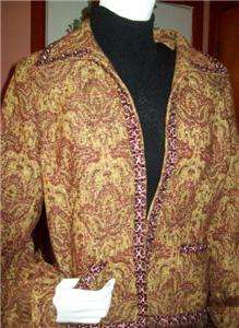 AURA~Retail $450 Upscale Boutique Quality TAPESTRY BEADED JACKET 