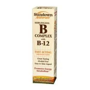 Sundown Vitamin B Complex Plus B 12 Sublingual Liquid 2oz