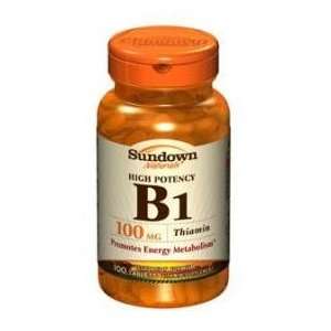 Sundown Vitamin B 1 Thiamin Tablets 100 Mg 100