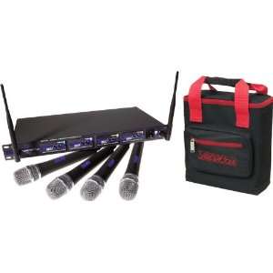 VocoPro UHF 5800 Plus 4 Mic Wireless System with Mic Bag CH 3 (CH 3)