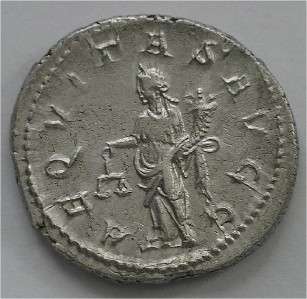 ROMAN EMPIRE SILVER DOUBLE DENARIUS COIN PHILIP 244 49 AD UNC  