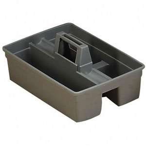  Gray 3 Compartment Janitor Caddy